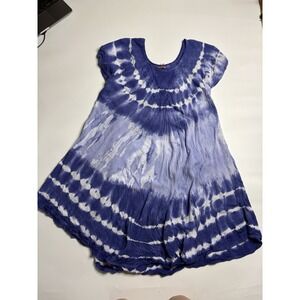 Sakkas Midi Purple Dress Corset Flowy Flutter Embroidered Boho Festival S/M SEE